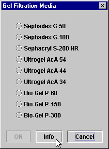 Gel Filtration Dialog